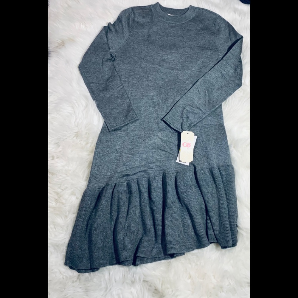 Girls long sleeve sweater dress